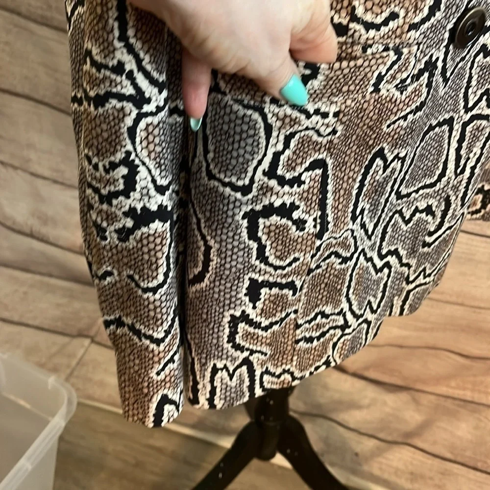 Cabi Python Blazer Double Breasted Samantha Size 8 Lined